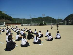 地震避難訓練