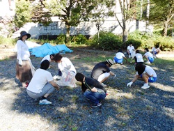 親子ふれあい奉仕活動の様子