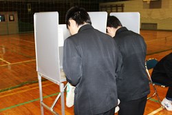 生徒会選挙の様子