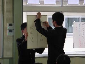 生徒会役員選挙の様子