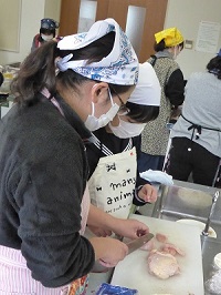 親子料理教室の様子