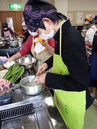 親子料理教室の様子